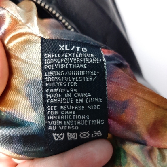 KISMET FAUX LEATHER Bikers Jacket Woman's - Picture 11 of 12